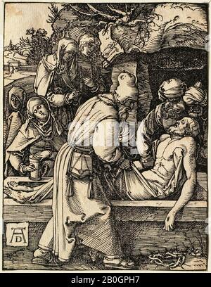 Albrecht Dürer, allemand, 1471–1528, The Little Passion: The Deposition, 1509–1511, Woodcut on paper, image: 4 15/16 x 3 3/4 in. (12,5 x 9,6 cm Banque D'Images