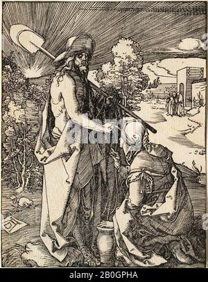 Albrecht Dürer, allemand, 1471–1528, The Little Passion: Noli Me Tangere, 1509–1511, Woodcut on paper, image: 5 x 3 13/16 in. (12,7 x 9,7 cm Banque D'Images