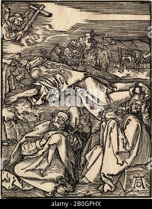 Albrecht Dürer, allemand, 1471–1528, The Little Passion: Christ on the Mount of Olives, 1508–1509, Woodcut on paper, image: 4 15/16 x 3 3/4 in. (12,5 x 9,5 cm Banque D'Images