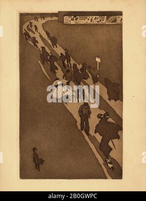 Eugen Kirchner, allemand, 1865–1938, novembre 1896, gravure et aquatint sur papier de la gousse, image : 12 3/16 x 7 1/2 po. (31 x 19 cm Banque D'Images