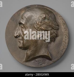 Pierre Jean David d'Angers, Français, 1788–1856, Etienne de Laville, comte de Lacépède, c. 1835, bronze, diamètre: 5 7/8 po. (14,9 cm Banque D'Images