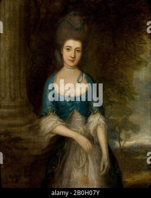 Thomas Gainsborough, Anglais, 1727–1788, Portrait De Mme Robinson (Elizabeth Fortescue), Ch. 1770, huile sur toile, 50 1/4 x 40 1/2 in. (127,6 x 102,9 cm Banque D'Images