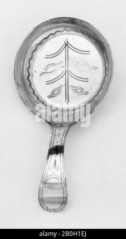 Pas de marque de fabricant, britannique, Caddy Spoon, 1799/1800, argent, Total: 2 7/16 po. (6,2 cm Banque D'Images