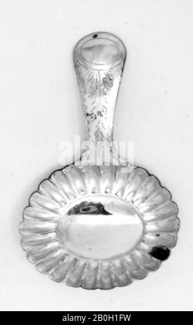 Pas de marque de fabricant, britannique, Caddy Spoon, XXe siècle, argent, Dans L'Ensemble: 2 15/16 po. (7,4 cm Banque D'Images