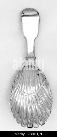 Mark indistinct de Maker, Caddy Spoon, 1790/91, argent, Total: 3 1/16 po. (7,8 cm Banque D'Images