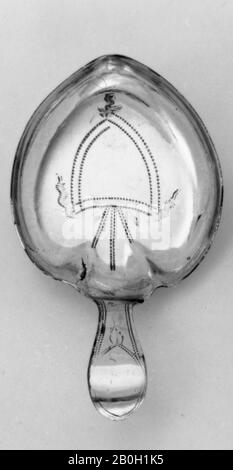 Pas de marque de fabricant, britannique, Caddy Spoon, 1799/1800, argent, Total: 2 3/4 in. (7 cm Banque D'Images