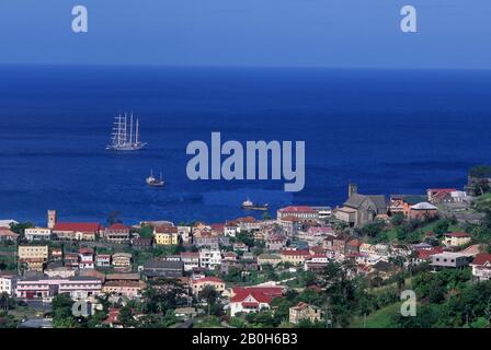GRENADE, FORT FREDERICK, VUE SUR ST. GEORGE'S Banque D'Images