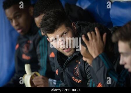 Madrid, Espagne. 20 février 2020. KLAAS-JAN HUNTELAAR LORS DU MATCH GETAFE CONTRE AJAX AMSTERDAM, UEFA EUROPA LEAGUE AU ALFONSO PEREZ COLISEUM. Jeudi 20 FÉVRIER 2020 crédit: Cordon PRESS/Alay Live News Banque D'Images