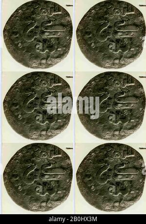 Coin, fin 12ème-début 13ème siècle, fouillé en Iran, Nishapur, cuivre, pièces Banque D'Images