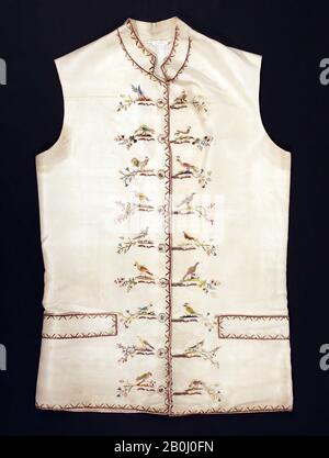 Gilet de costume, français, fin du XVIIIe siècle, français, soie Banque D'Images