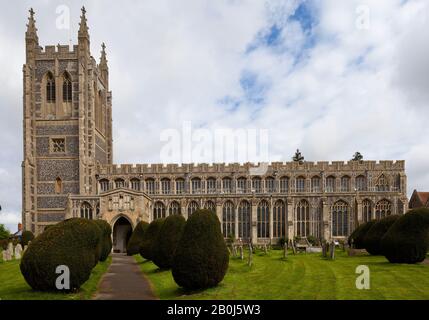 Église Sainte-Trinité, long Melford, Suffolk Banque D'Images