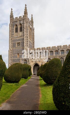 Église Sainte-Trinité, long Melford, Suffolk Banque D'Images