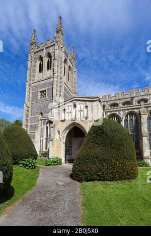 Église Sainte-Trinité, long Melford, Suffolk Banque D'Images