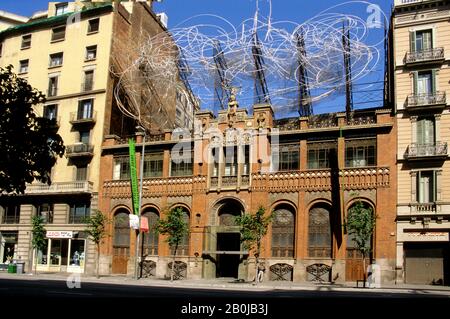 Fundacio Antoni Tapies, centre culturel et musée, Barcelone, Catalogne, Espagne, Europe Banque D'Images