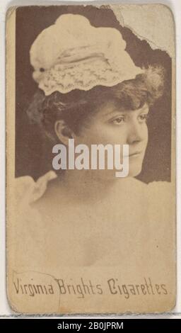 Publié par Allen & Ginter, De la série Acteurs et actrices (N 45, Type 5) pour Les Cigarettes Virginia Brights, CA. 1888, photo d'Albumen, feuille : 2 3/4 x 1 3/8 po. (7 x 3,5 cm Banque D'Images