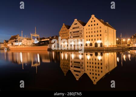 Gdansk par nuit Banque D'Images