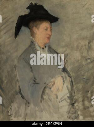 Edouard Manet, Madame Édouard Manet (Suzanne Leenhoff, 1830–1906), Edouard Manet (Français, Paris 1832–1883 Paris), Ca. 1873, huile sur toile, 39 1/2 x 30 7/8 po. (100,3 x 78,4 cm), Peintures Banque D'Images