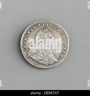 Roi George III d'Angleterre, 1800, britannique, 1800, britannique, argent, diamètre: 1 1/2 po. (38 mm.), pièces Banque D'Images