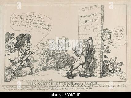 Thomas Rowlandson, The Scotch Oswich Recherche Cover, Henry Dundas, 1ère Viscount Melville (British, Edinburgh, 1742–1811), 8 Juillet 1805, Etching, Feuille: 9 15/16 × 13 11/16 In. (25,2 × 34,7 cm), tirages Banque D'Images