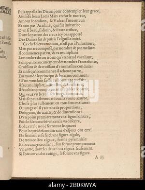 Matthias Mignerak, la pratique de l'aiguille, page 3 (recto), Matthias Mignerak, titre de Pierre Firens (français, né à Paris 1641), Dédié à Marie de Medici (Florence 1575–1642 Colgne), 1605, Woodcut, Total : 9 1/4 x 7 1/16 in. (23,5 x 18 cm Banque D'Images