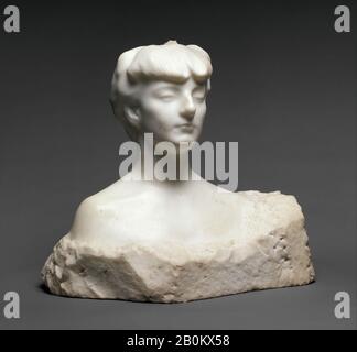 Auguste Rodin, Madame X (Comtesse Anna-Elizabeth De Noailles), Français, Auguste Rodin (Français, Paris 1840-1917 Meudon), Comtesse Anna-Elizabeth De Noailles, Ca. 1907, français, marbre, Général (confirmé, dimensions les plus importantes) : 19 1/2 × 21 3/8 × 19 in., 167 lb. (49,5 × 54,3 × 48,3 cm, 75,8 kg), Sculpture Banque D'Images