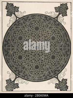 Albrecht Dürer, motif brodé avec Sept étoiles À Six points et Quatre Pièces d'angle, Albrecht Dürer (allemand, Nuremberg 1471–1528 Nuremberg), Après Leonardo da Vinci (italien, Vinci 1452–1519 Amboise) (ou atelier), 1521 avant, Woodcut, feuille: 12 7/8 x 10 1/8 in. (32,7 x 25,7 cm), image : 10 9/16 x 8 1/4 po. (26,8 x 21 cm Banque D'Images