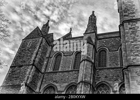 Cathédrale De Rochester Dans Le Kent, Angleterre Banque D'Images