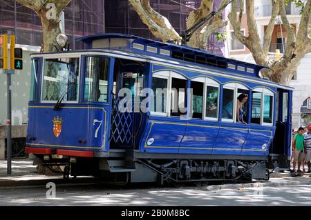 tramvia blau Banque D'Images