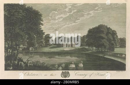 Dessiné et gravé par Richard Bernard Godfrey, Somerhill, près de Tunbridge, dans le comté de Kent, d'Edward Hasted's, The History and Topographical Survey of the County of Kent, vol 1-3, Dessiné et gravé par Richard Bernard Godfrey (Britannique, probablement Londres CA. 1728–1795 après), 1777–90, gravure et gravure, Livre : 17 5/16 × 11 × 13/16 po. (44 × 28 × 2 cm), feuille : 16 15/16 × 10 5/8 po. (43 × 27 cm), plaque : 10 1/16 × 14 po. (25,5 × 35,5 cm), Livres Banque D'Images