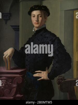 Bronzino (Agnolo di Cosimo di Mariano), Portrait d'un jeune homme, Bronzino (Agnolo di Cosimo di Mariano) (Italien, Monticelli 1503–1572 Florence), 1530, huile sur bois, 37 5/8 x 29 1/2 in. (95,6 x 74,9 cm), Peintures Banque D'Images