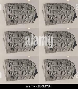 Cône votif avec inscription cuneiform de Gudea, néo-sumérien, néo-sumérien, Date CA. 2090 av. J.-C., Mésopotamie, probablement de Girsu (Tello moderne), néo-sumérien, argile, tête non préservée. Haut: 6 po. (15,3 cm), fin : (13 cm), longueur : (7,5 cm), diamètre : 1 7/8 po. (4,8 Cm), Clay-Tablets-Inscrit Banque D'Images