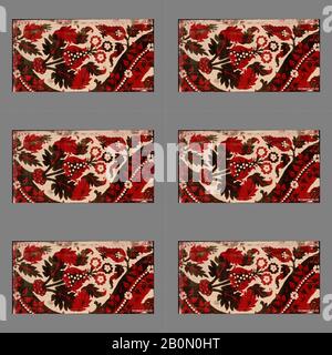 Pièce, italienne, Venise, deuxième moitié du XVe siècle, italienne, Venise, soie, L. 31 x W. 11 1/2 pouces (78,7 x 29,2 cm), textiles-Velours Banque D'Images