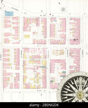 Image 14 De La Carte D'Assurance-Incendie Sanborn De Wilmington, New Castle County, Delaware. 1901. 80 feuille(s), Amérique, plan de rue avec compas du XIXe siècle Banque D'Images