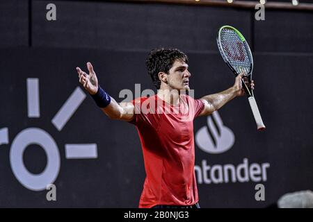 Rio De Janeiro, Brésil. 20 février 2020. Thiago Wild (BRA) lors d'un match valable pour l'Open Rio 2020, tenu au Jockey Club de Rio de Janeiro, ce jeudi (20). Crédit: Nayra Halm/Fotoarena/Alay Live News Banque D'Images