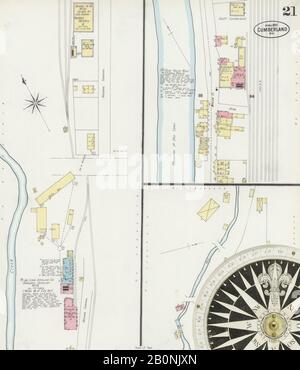 Image 21 De La Carte D'Assurance-Incendie Sanborn De Cumberland, Comté D'Allegany, Maryland. Avril 1897. 22 feuille(s), Amérique, plan de rue avec compas du XIXe siècle Banque D'Images