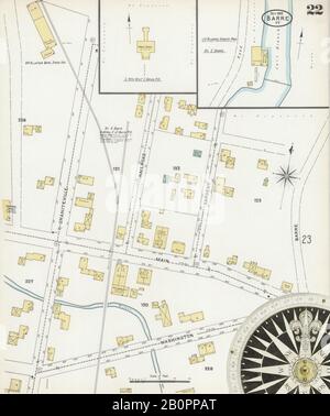 Image 22 De La Carte D'Assurance-Incendie Sanborn De Barre, Comté De Washington, Vermont. Oct 1905. 24 feuille(s), Amérique, plan de rue avec compas du XIXe siècle Banque D'Images