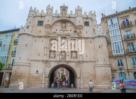 Arche de Santa Maria. Burgos, Espagne. Banque D'Images