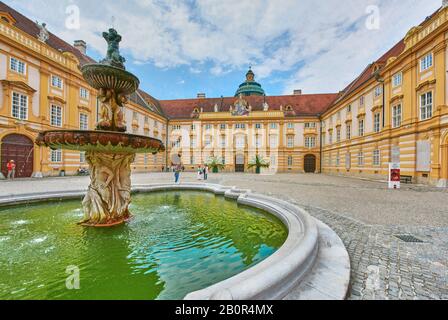 Visite de l'abbaye de Melk, Autriche Banque D'Images