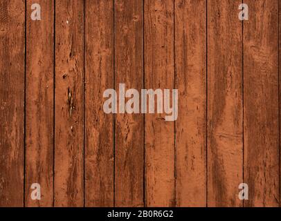 WOM a endommagé la paroi en bois en marron comme fond ou texture Banque D'Images