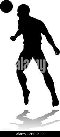 Football Soccer Player Silhouette Illustration de Vecteur