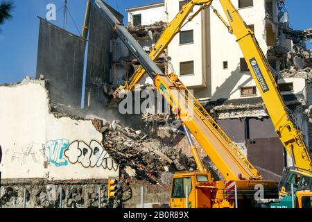 Démolition et construction Banque D'Images