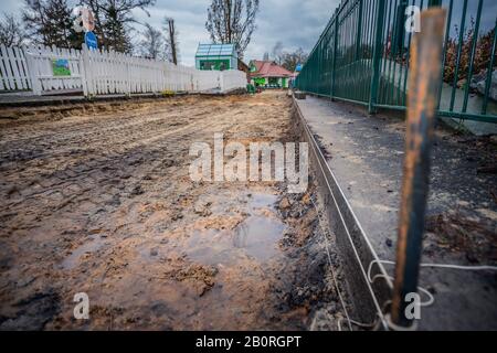 Soltau, Allemagne. 20 février 2020. Les préparatifs de la nouvelle saison sont en plein essor au Heide Park Resort. Le parc sera dégagé des restes d'hiver et les montagnes russes seront maintenues afin qu'il puisse recommencer au début de la saison. Pour tous les méduses d'adrénaline Colossos, Kraken and Co. Attendent. Crédit: Nico Schimmelpfennig/dpa-Zentralbild/ZB/dpa/Alay Live News Banque D'Images