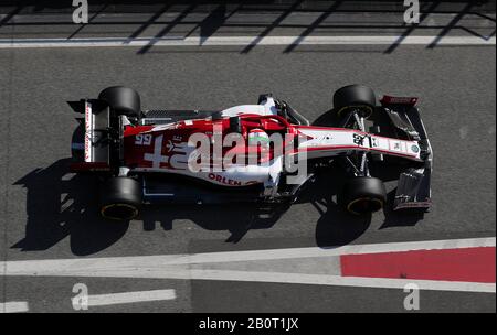 Antonio Giovinazzi d'alfa Romeo dans la voie de la fosse au cours de la troisième journée de tests pré-saison au circuit de Barcelone - Catalunya. Banque D'Images