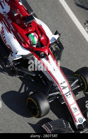 Antonio Giovinazzi d'alfa Romeo dans la voie de la fosse au cours de la troisième journée de tests pré-saison au circuit de Barcelone - Catalunya. Banque D'Images