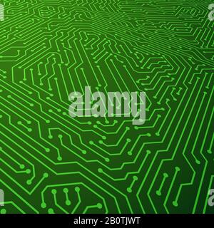 Arrière-plan vectoriel de schéma électrique. Concept des composants de la carte de circuit imprimé. Illustration de l'arrière-plan de la carte de circuit imprimé Illustration de Vecteur