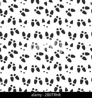 Motif sans couture gris sur les traces. Fond d'écran fond d'écran empreinte, illustration vectorielle Illustration de Vecteur