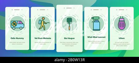 Les Icônes D'Intégration Du Service De Lutte Antiparasitaire Permettent De Définir Le Vecteur Illustration de Vecteur