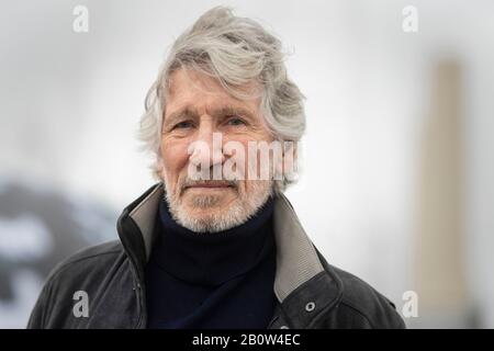 Roger Waters, co-fondateur et bassiste du groupe rock Pink Floyd, qui a annoncé sa participation à un rallye gratuit d'Assange qui a lieu samedi à Londres. Banque D'Images