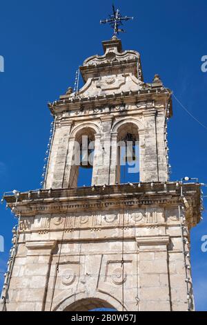 Clocher de l'église d'Ipapantis, île de Zakynthos, Grèce Banque D'Images