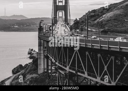 North point Vista Golden Gate Bridge Banque D'Images